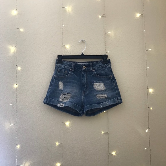 PacSun Pants - Pacsun Bullhead High Waisted Distressed Mom Shorts